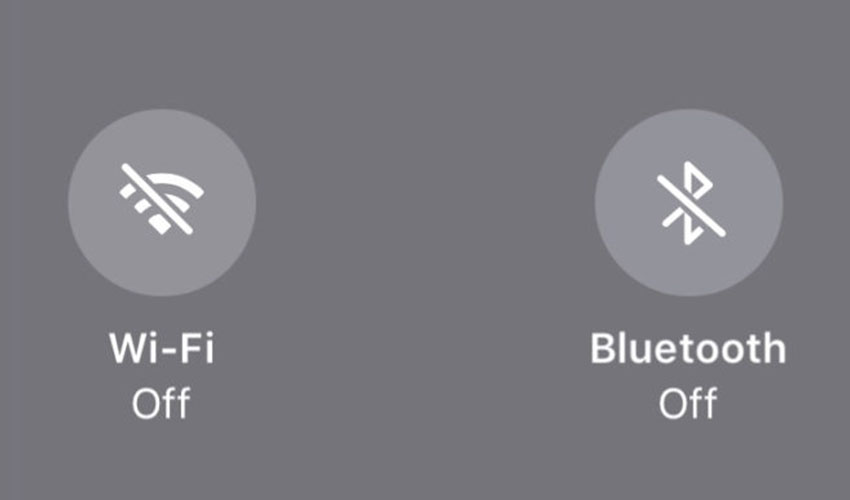 Wi-Fi and Bluetooth off Mode