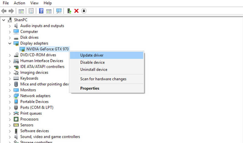 System Driver Update Screenshot