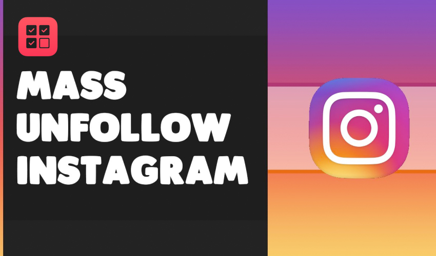 Mass unfollow app for Instagram