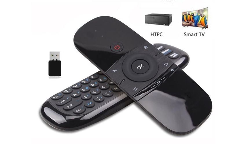 Remote with keyboard