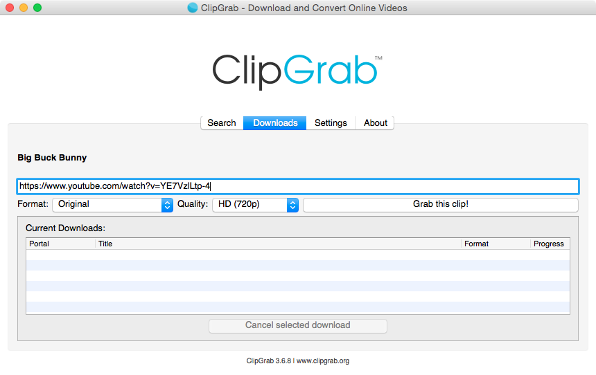 ClipGrab tool