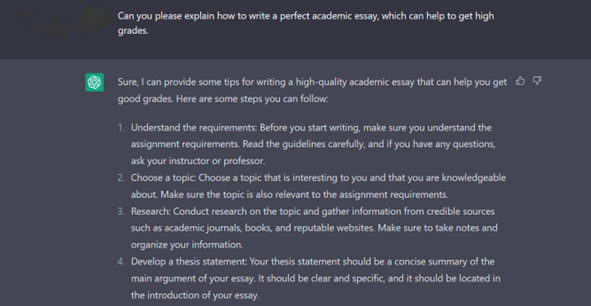 ChatGPT Tool Assist in Writing
