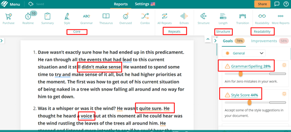 ProWritingAid Tool Assist in Writing