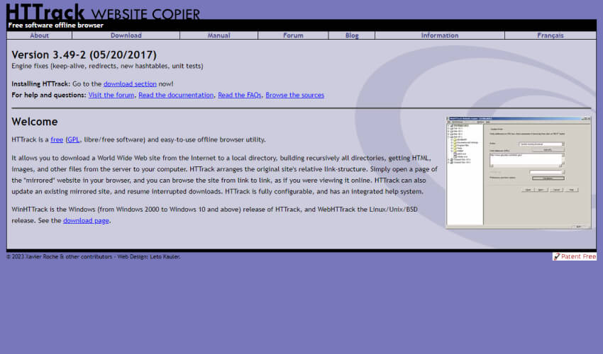 HTTrack Website Copier