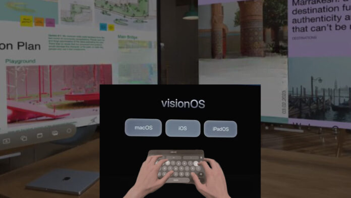 Heres what its like typing with Vision Pro and visionOS
