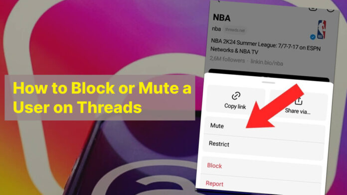 How to Block or Mute a User on Threads