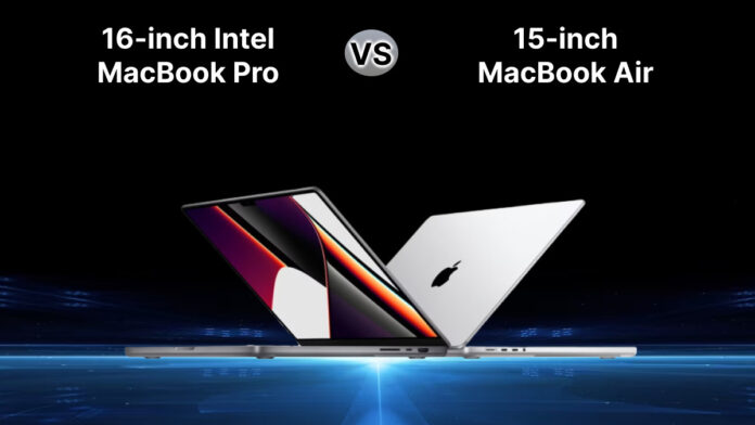 Choosing the Perfect Upgrade_ 15-inch MacBook Air vs. 16-inch Intel MacBook Pro