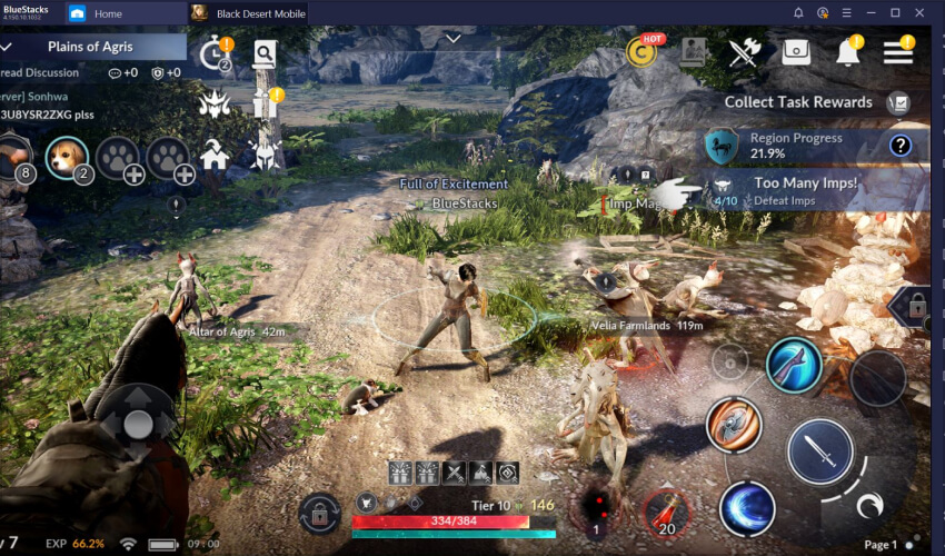 Black Desert Mobile game for free 4 k graphic