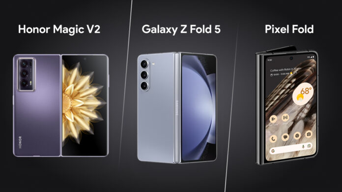 Honor Magic V2 vs Galaxy Z Fold 5 vs Pixel Fold Foldable Face-Off