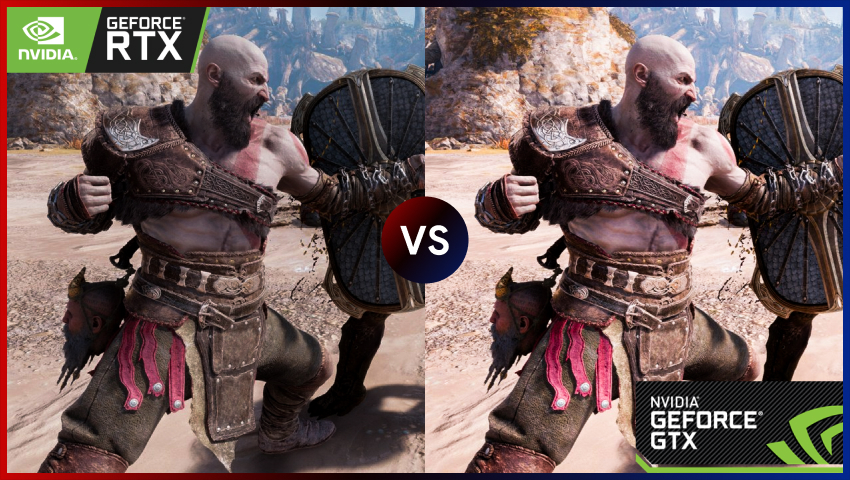 Nvidia Geforce GTX vs. RTX visual competition