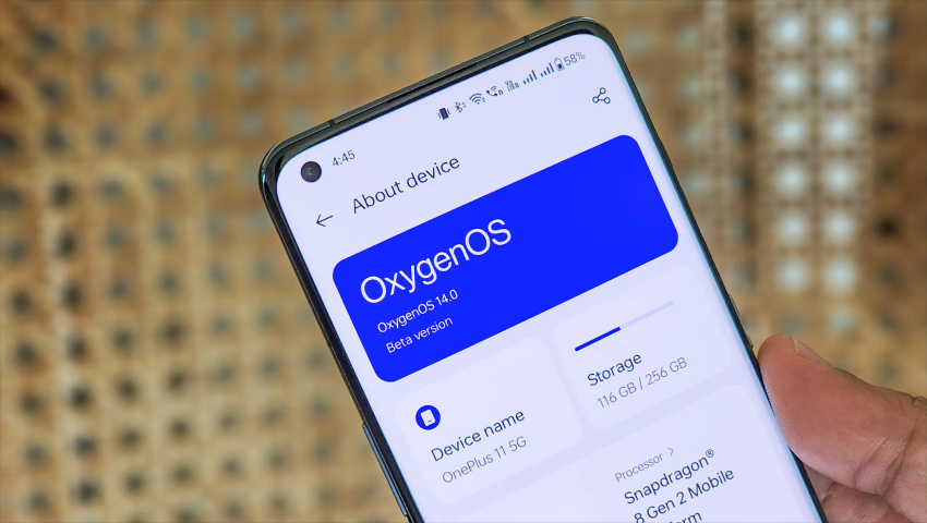 OxygenOS 14.0 version on oneplus phone