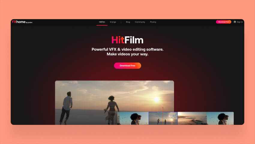 HitFilm Express free color grading software