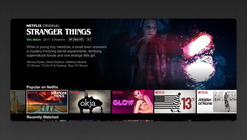 Netflix OTT Streaming App for iPad Pro