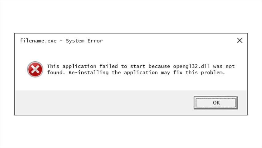 Manually Add the Missina OpenGL DLL File